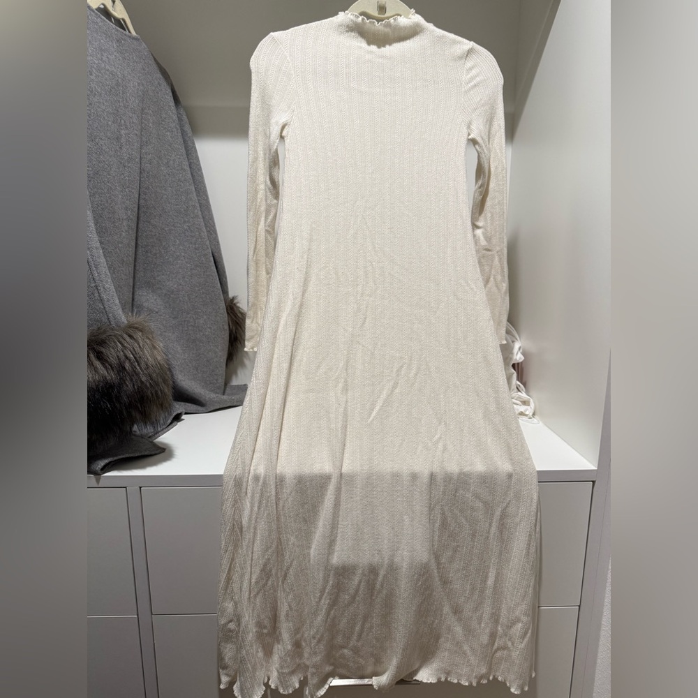 Mango Cream knit midi Dress - Picture 8 of 11